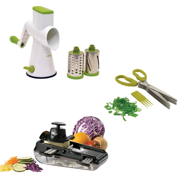 Starfrit Must Have Gadgets, Herb Scissors, Mandoline and Drum Grater
