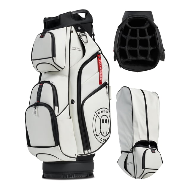 Bolsa para carrito de golf Ghost GT-14 Saya de piel sintética con separadores de 14 posiciones