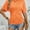 Orange, variant on MORTTIC Women's Slim-Fit Ruched Short Sleeve T-Shirt - Crewneck Casual and Stylish Fitted Top for Everyday Wear
