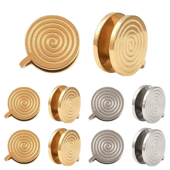1 Box 16Pcs Pressure Earrings Keloid Earrings Spiral Clip On Earring Punk Ear Cuffs 304 Stainless Steel Ear Clips for Women Men Fashion Jewelry Gifts