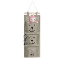 thumbnail image 2 of 1 bolsa colgante de pared, organizador colgante con 3 bolsillos, bolsa colgante de baño, bolsa colgante para niños, bolsa colgante de bebé, bolsa colgante de tela, bolsa colgante plegable Xemadio LKX-1276-1, 2 of 8