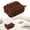 Brown 6.69×5.51 in, variant on Bubble Puff Tissue Box Cover, Decorative Cloth Napkin & Tissue Holder, Desktop Household Tissue Storage Box, Plush Fabric Bubble Tissue Container, Bedroom Decor Tissue Case,Yellow 6.69×5.51 in