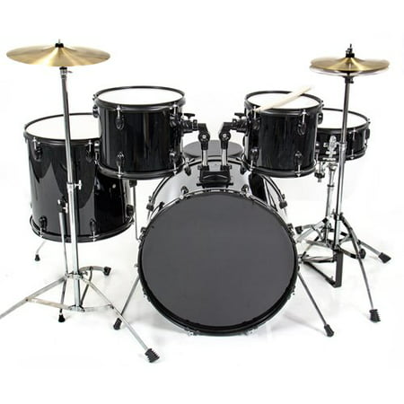 Best Choice ProductsÂ® Drum Set 5 PC Complete Adult Set Cymbals Full Size New Drum Set -