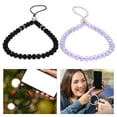 thumbnail image 2 of 2pcs Creative Beads Phone Lanyards Exquisite Crystal Phone Hanging Straps, 2 of 7