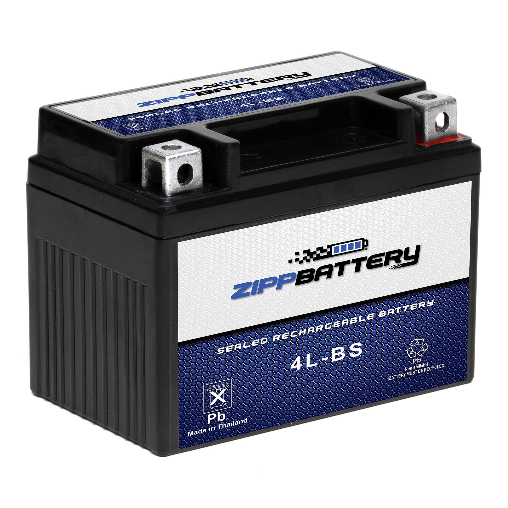 Zipp Battery YTX4L-BS (4L-BS 12 Volt,3 Ah, 50 CCA) Sealed AGM 12V (12 Volt) 50cca  Battery