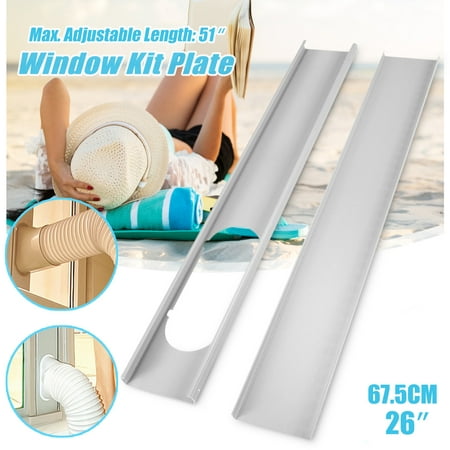2Pcs Adjustable Window Slide Kit Plate Spare Parts For Portable Air