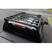Go Rhino 5933110T Ceros Low Profile Roof Rack - Crew Cab Only For Chevrolet 22 Silverado 1500 LTD, Chevrolet 19-24 Silverado 1500, GMC 22 Sierra 1500 Limited, GMC 19-23 Sierra 1500 (Crew Cab Pickup)