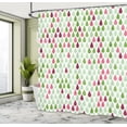 thumbnail image 4 of Ambesonne Nature Shower Curtain, Minimalist Rain Drops Print, 69"Wx84"L, Mint Green, 4 of 4
