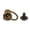 Bronze, variant on M Buder 20 Pieces Brass Nail Rivet Studs with Ring Buckle Metal Head Button Studs for DIY Leather Craft Purse Phone Case Decoration Sewing Fasteners, 0.35 inches / 9mm Diameter, Bronze