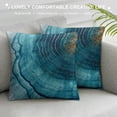 thumbnail image 3 of JRXY Short Plush Pillowcase 1 Piece Gold and Blue Abstract Art White, 3 of 5