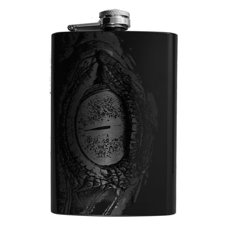8oz Dragon Eye Black Flask L1
