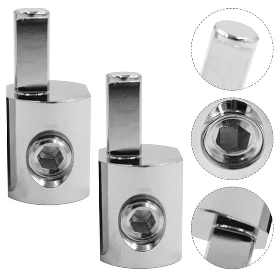 OUNONA 1Pair Nickel Plated Aluminum 0 Gauge Wire Connector for Car Audio Power
