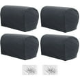 thumbnail image 2 of 4Pcs Armrest Covers Stretch Couch Arm Covers Anti-Slip  Armrest Covers with Nails Washable Sofa Chair Arm Covers Anti-Scratch Furniture Slipcovers Polyester Slipcovers for Sofa Couches, 2 of 10