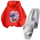 thumbnail image 3 of Conjunto de 2 piezas de sudadera y pantalones con estampado de dibujos animados de Disney Stitch para primavera y otoño, ropa para niños y niñas, sudadera informal para niños, traje deportivo, 3 of 5