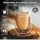 thumbnail image 2 of MAGMALIFE Vasos de Cristal de Doble Pared de 240 ml (8.11 Onzas). Vidrio De Doble Fondo, Set de 4 pzas, Ideales Para Capuchino, Té Helado, Vino o Jugo. Conservan la Temperatura de Bebidas Frías., 2 of 8