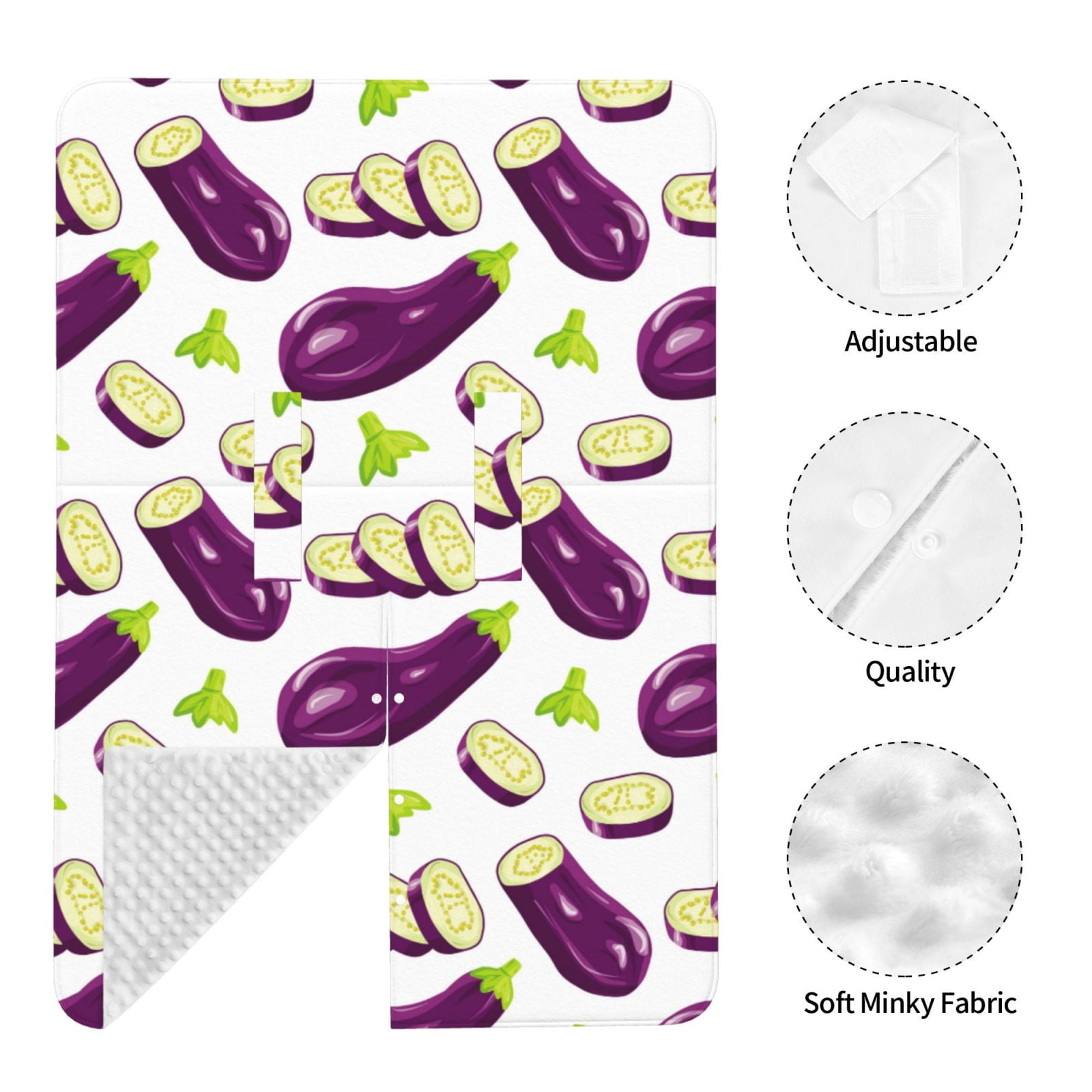 Car Seat Cover Baby - Eggplant slices purple Breathable Infant Car Seat Cover for Baby Carseat, Lightweight Comfort Baby Essentials Must Haves Newborn Stuff for Girl Boy