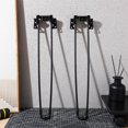 thumbnail image 4 of unbranded 4Ud Patas De De Metal Plegables Negras Para Escritorio Y Muebles Con Base Reforzada, 4 of 8