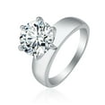 thumbnail image 6 of Zoe Engagement Ring Stainless Steel 10mm Solitaire Womens Ginger Lyne Collection Size 10, 6 of 6