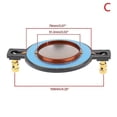 thumbnail image 3 of Bobines Vocales Tweeter 34.4 44.4 51.3 72.2 74.5mm Membrane Remplacement DIY, 3 of 5