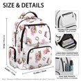 thumbnail image 4 of KEIAHUAN Pink Bow Backpack Set for Girls, Water Resistant & Durable, 4 Piece Back to School Bundle, 17 Inch Western Horse Kid Backpack, Great Supplies for 6-8 Children with Grid Pencil Case, 4 of 7