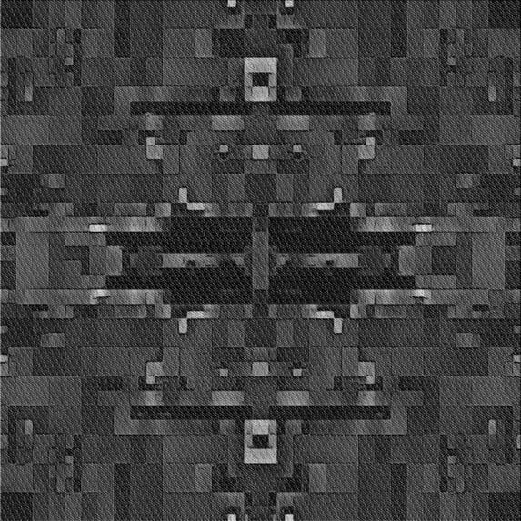 Ahgly Company Indoor Square Patterned Carbon Gray Area Rugs, 8' Square