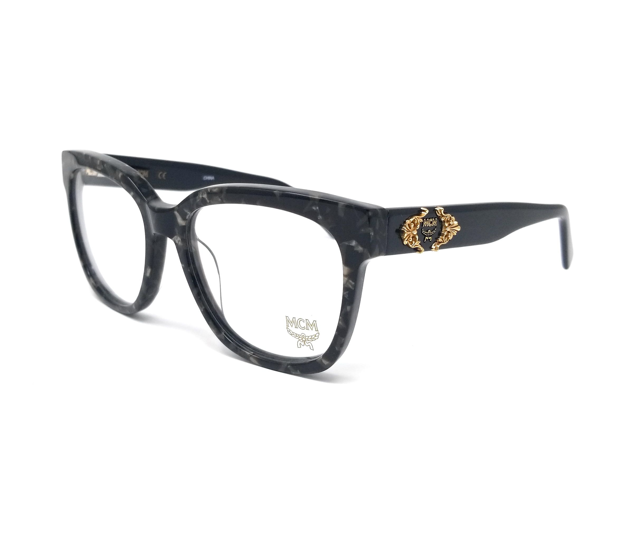 MCM Eyeglasses MCM2629 007 Black Marble Rectangle Women's 53x17x135