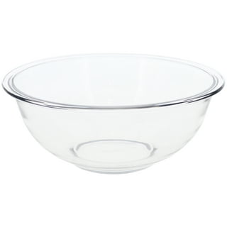 Pyrex (1) 7402 6-Cup Sculpted Glass Mixing Bowl and (1) 7402-PC Blue Spruce  Plastic Lid
