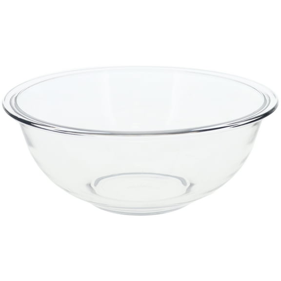 Pyrex 325 2.5 Quart/2.35 Liter Clear Glass Round Baking Mixing Bowl