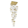 thumbnail image 1 of CWI Lighting Lava Integrated LED Brass Chandelier, 1 of 13