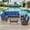 Navy, variant on PARKWELL 6-Piece Outdoor Sectional Furniture Set,Patio Wicker L Shaped Couch High Back Conversation Set with Coffee Table Swivel Glider for Garden Yard,Brown Wicker Navy Cushion