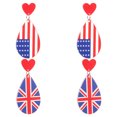 thumbnail image 1 of KAKOWELY 2Pares Pendientes Pendientes Patrióticos De Acrílico Con Para Fiestas Y Eventos, 1 of 6