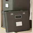 mtvxesu Large Storage Bags, Folding Integrated Cover Storage Box for