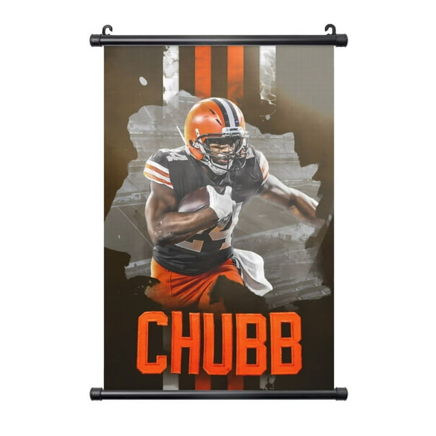 Cuadro colgante de PVC negro personalizado del equipo de fútbol de los Browns, varios tamaños, decoración de interiores, cuadro para colgar en la pared, cuadro decorativo para mesita de noche