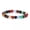 8mm, variant on Gemstone Healing Crystal Multi-color Agate Bead Stone Bracelet 4 6 8 10 12mm -12mm