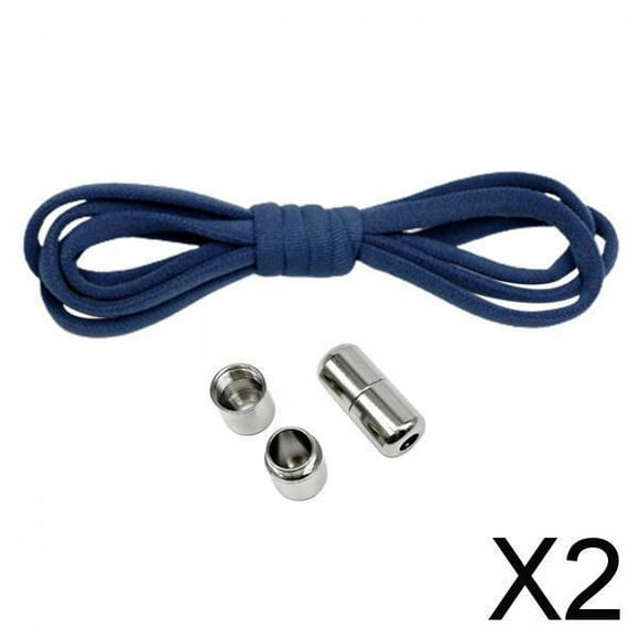 2x Cordones Elásticos Sin Atar, Cordones de Zapatos Sin Cordones, Hebilla de Semicírculo, Cordones de Zapatos Sin Cordones, Cordones de Zapatos Perezo 2 piezas