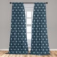 thumbnail image 4 of Ambesonne Sun and Moon Curtains, Ancient Crescent Motif, Pair of 28"x63", Pale Sky Blue, 4 of 4