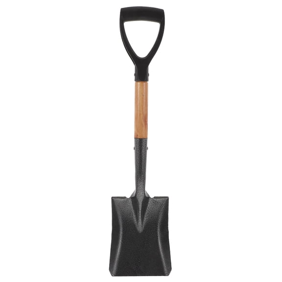 Greenadscape Iron Shovel Square Blade Gardening Tool Winter Snow Removal 1Pack 26.53X6.17X1.18in