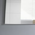 thumbnail image 3 of Eviva Sax 60" Brushed Chrome Metal Frame Bathroom Wall Mirror, 3 of 4