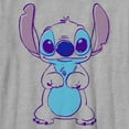 thumbnail image 2 of Boy's Lilo & Stitch Outlined Stitch Sketch Graphic Tee Athletic Heather X Large, 2 of 5