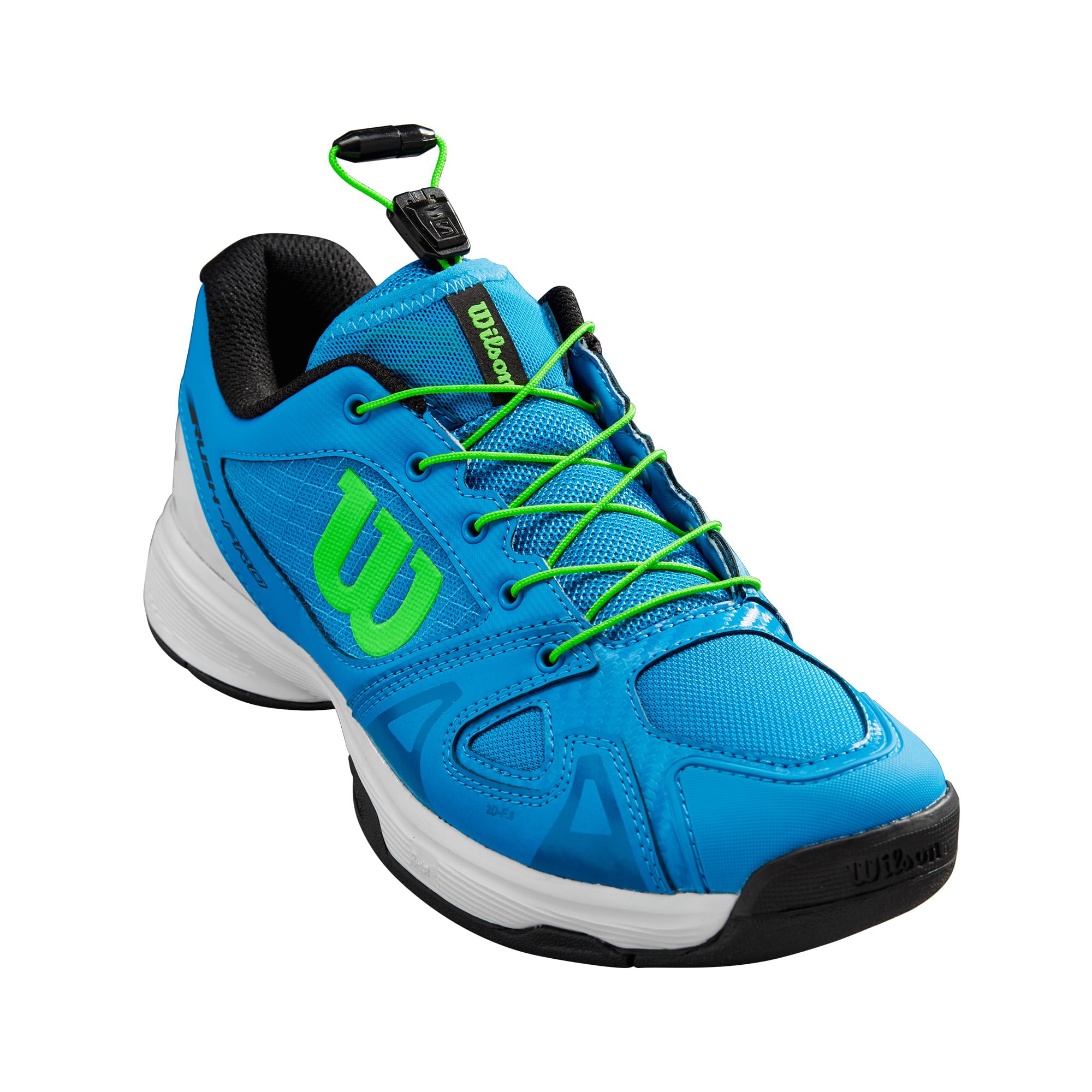 Black/Blue youth sneakers Auth Dealer WILSON STROKE Junior Tennis Shoes 