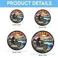 thumbnail image 6 of Motorcycle Suncatcher Stained Glass Window Hanging Handmade Stained Glass Suncatchers Metal Chain Outdoor Garden Decor Gift for Women Christmas Thanksgiving, Stained Glass, 6 of 6