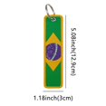 thumbnail image 2 of 2 Pack Motorcycle Key Tags, Flag Embroidery Key Fobs & Keychains, 2 of 8