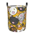 thumbnail image 1 of ZICANCN Cute Yellow Cat Laundry Basket Organizer , Dirty Clothes Hamper for Bathroom Kids Girls Boys Laundry Hamper Small, 1 of 8