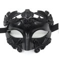 thumbnail image 2 of 1pcs Masquerade Mask For Men - Venetian Half Face Mask For Mascarade Ball Mardi Gras Halloween Party, 2 of 2