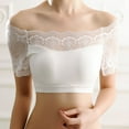 thumbnail image 5 of Xijirk Tank Tops for Women Padded Bandeau Bra Short Sleeve Off Shoulder Convertible Bralettes Basic Tube Top Bra for Daily Wear and Casual Outfits,One Size, 5 of 9