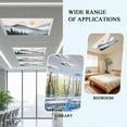 thumbnail image 4 of 1 Piece Magnetic Fluorescent Light Covers, 2x4 Ft,Forest Mountain Sun Landscape Watercolor Retro Magnetic Light Covers for Ceiling Lights Classroom Office Home Decor, 4 of 9