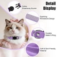 thumbnail image 4 of Mumup Rhinestone Cat Collar Breakaway, Soft Velvet Cat Collars with Bell, Adjustable Comfortable Cats Collar, 7.5-12.5 Inch for Cat, Kittens and Puppies, 4 of 7