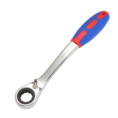 

15MM Two-way Ratchet Quick-Release Easy to Use Tooth Round Head Ratchet Wrench