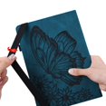 thumbnail image 7 of Dteck Samsung Galaxy Tab A 8.0" 2019 Case, Samsung T290 Case, Embossed Butterfly Flip Stand Case For Samsung Galaxy Tab A 8.0 2019 T290 T295, Blue, 7 of 7