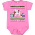 thumbnail image 3 of Inktastic Christmas Festive Unicorns Fa-La-La-La-La Boys or Girls Baby Bodysuit, 3 of 5